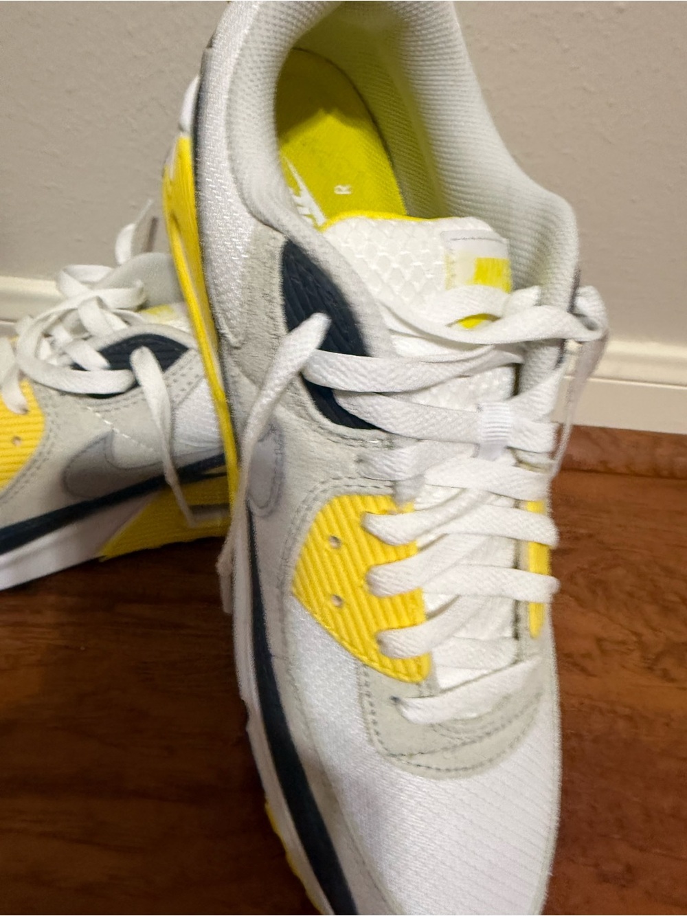 Nike Air Max 90 Men’s Sneakers DM0029-111 White Blk Gry Lightning 11.5 - Picture 3 of 8